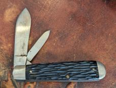 1930-1950 PAL Cutlery 2 Blade Jigged Handle Jack Knife 