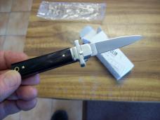 A. G. A. Campolin Dominus Lever Maltese Cross 6 Incher W/Brazilian Horn Handles  NIB