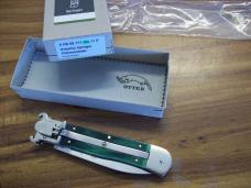Hubertus Knife Shellpuller Patronenzieher Solingen Germany Rare Green Bone Large Size 11 UNUSED NIB.