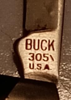 Buck 305 modified into a single blade