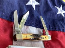 Case xx 1992 Tiny Stockman Knife Mdl# 5333 w/ Sweet Stag Handles -NOS in orig box