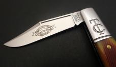 Great Eastern Cutlery #14 TC Barlow Goldenrod Sawcut Bone Clip Point GEC 141122