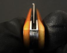 Great Eastern Cutlery #14 TC Barlow Goldenrod Sawcut Bone Clip Point GEC 141122