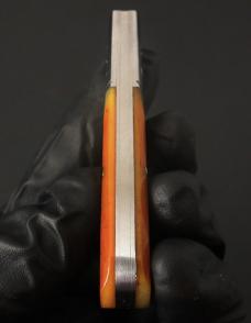 Great Eastern Cutlery #14 TC Barlow Goldenrod Sawcut Bone Clip Point GEC 141122