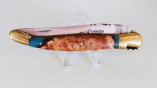 Laguiole knife with BURL & epoxy 