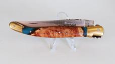 Laguiole knife with BURL & epoxy 