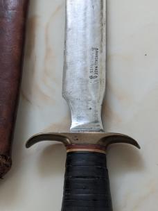 Very Rare Randall Made Knife Made in Springfield Mass WW2 Fighter Leather handle