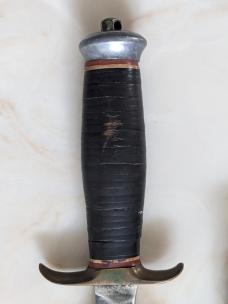 Very Rare Randall Made Knife Made in Springfield Mass WW2 Fighter Leather handle