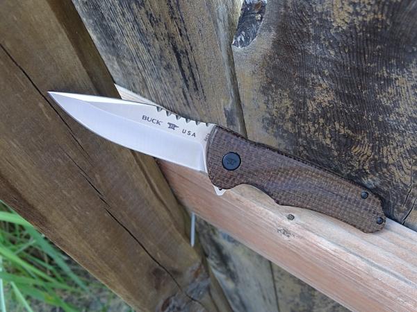 Buck 841 Sprint Pro Folding Knife Burlap Micarta Handle S30V Blade - NEW