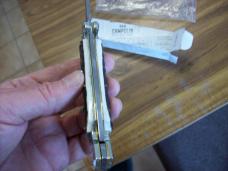 A. G. A. Campolin Maniago, Italy Maltese Cross Bayonet 9 Incher Lockback W/Genuine Stag/Antler NIB