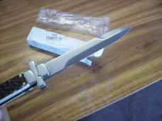 A. G. A. Campolin Maniago, Italy Maltese Cross Bayonet 9 Incher Lockback W/Genuine Stag/Antler NIB