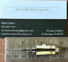 Light Stag Miniature Keychain Switchblade Knife, Older Style, Double Stamp INOX & ITALY, Unused