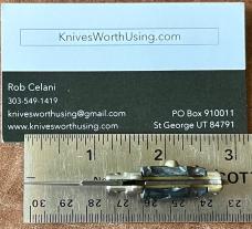 Mini Keychain Switchblade Knife, Older Style, Double Stamp INOX over ITALY, Unused