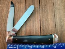 Case Trapper Midnight Santa 1981 Black Synthetic with Pin Crack 