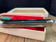 Case Trapper Midnight Santa 1981 Black Synthetic with Pin Crack 