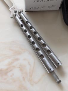 Rare Roton Balisong Bowie grind butterfly knife 