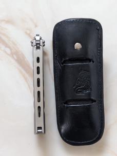 Rare Roton Balisong Bowie grind butterfly knife 