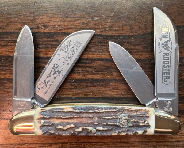 Hen & Rooster Large Stag Coon Hunter Congress