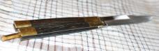 Butterfly/Balisong Knife Gigantic 7 3/4" Closed 14" Open 1 1/4" Spear Point Swedged Blade Mint Old