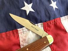 Vintage J A Henckels Single Blade Lock back Large Hunting/Hunter knife in wood display box