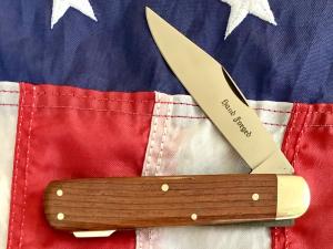 Vintage J A Henckels Single Blade Lock back Large Hunting/Hunter knife in wood display box
