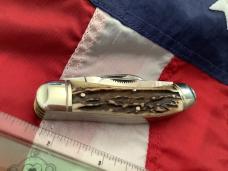 1st Gen 1984 Bulldog Brand “Our Best” S&D 5 Blade Sowbelly Stockman w Super Stag Handles -NOS & M/NM