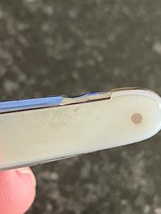 Beautiful Antique Rodgers Cutlers Vest Pocket Knife, Mother Of Pearl, Sheffield England