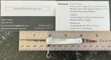 Beautiful Antique Rodgers Cutlers Vest Pocket Knife, Mother Of Pearl, Sheffield England