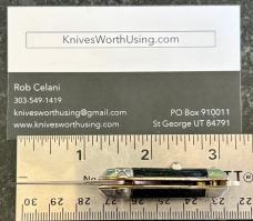 Bambi Mini Keychain Switchblade Knife, Black Handle, Made By Farfalli In Italy, Unused