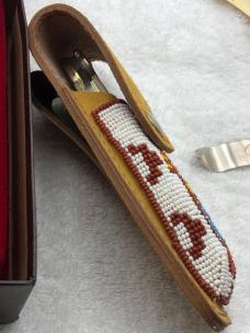 Schrade Cutlery Corp Vintage Limited Edition Kachina Scrimshaw 1 Lock Blade