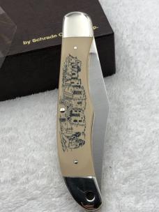 Schrade Cutlery Corp Vintage Limited Edition Kachina Scrimshaw 1 Lock Blade