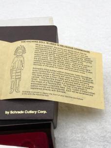 Schrade Cutlery Corp Vintage Limited Edition Kachina Scrimshaw 1 Lock Blade
