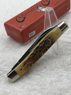 Colonel Coon 2 Blade Stag Muskrat 1 of 200 New In Box Made In USA