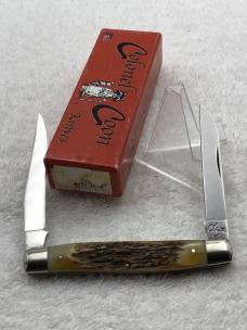 Colonel Coon 2 Blade Stag Muskrat 1 of 200 New In Box Made In USA