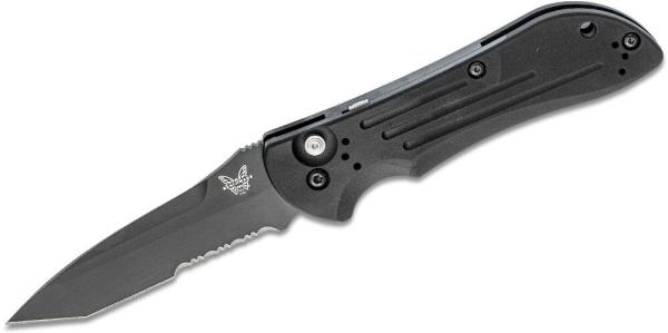 Benchmade 9101SBK Auto Stryker - 3.6" Combo Edge BK Coated 154CM Blade-New in Factory Sealed Box