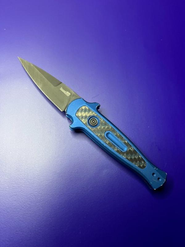 Kershaw Launch 12 Mini Stiletto Automatic Knife 7125BluBlk