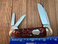 Cattaraugus Cutlery Sleeveboard Whittler For the KCC 1990 Brown Jigged Bone Seki Japan 