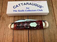 Cattaraugus Cutlery Sleeveboard Whittler For the KCC 1990 Brown Jigged Bone Seki Japan 