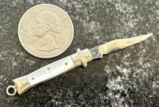 Antique Miniature Folding Stiletto Knife, Germany