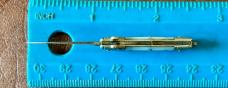 Rare Antique Miniature Folding Stiletto Knife, Fancy Bolsters, Germany