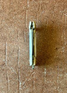 Rare Antique Miniature Folding Stiletto Knife, Fancy Bolsters, Germany