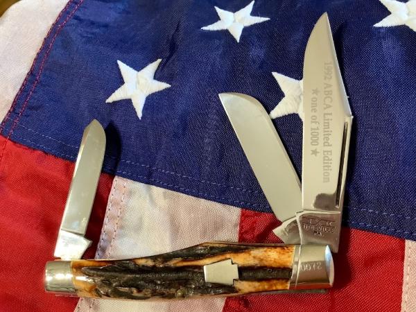 Schatt & Morgan GunStock Stockman w/ Super Stag Handles -NOS & NM