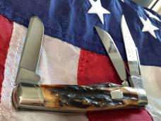 Schatt & Morgan GunStock Stockman w/ Super Stag Handles -NOS & NM