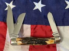 Schatt & Morgan GunStock Stockman w/ Super Stag Handles -NOS & NM