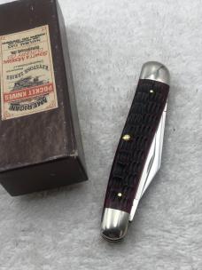 Schatt & Morgan Cutlery Co 2007 Series XVII Dogleg Whittler 3 Blade Pocket Knife