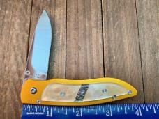 Seki Cut Linerlock Gold Lip Pearl and Abalone Seki Japan