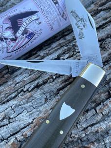 GEC TIDIOUTE ** 861223 OD GREEN LINEN MICARTA BULL HIDE CARVER (1 OF 29)