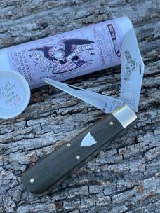 GEC TIDIOUTE ** 861223 OD GREEN LINEN MICARTA BULL HIDE CARVER (1 OF 29)