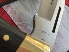 Early1980s Case xx Shark Tooth Folding Hunter w/ Wood Handles (P197 L SSP) +Orig Sheath & Box