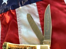 Boker (Tree Brand) Trapper (mdl# 4525) w/ Sweet Stag Handles -NOS